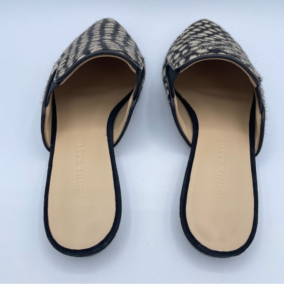 Jenni Kayne Honey Giraffe Mules 7 Black & Natural - Picture 11 of 16